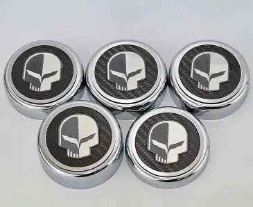 2014-2019 C7 Stingray Z06/ZR1/Grand sport - Fluid Cap Covers JAKE Style Automatic Transmission 5Pc - Real Carbon Fiber