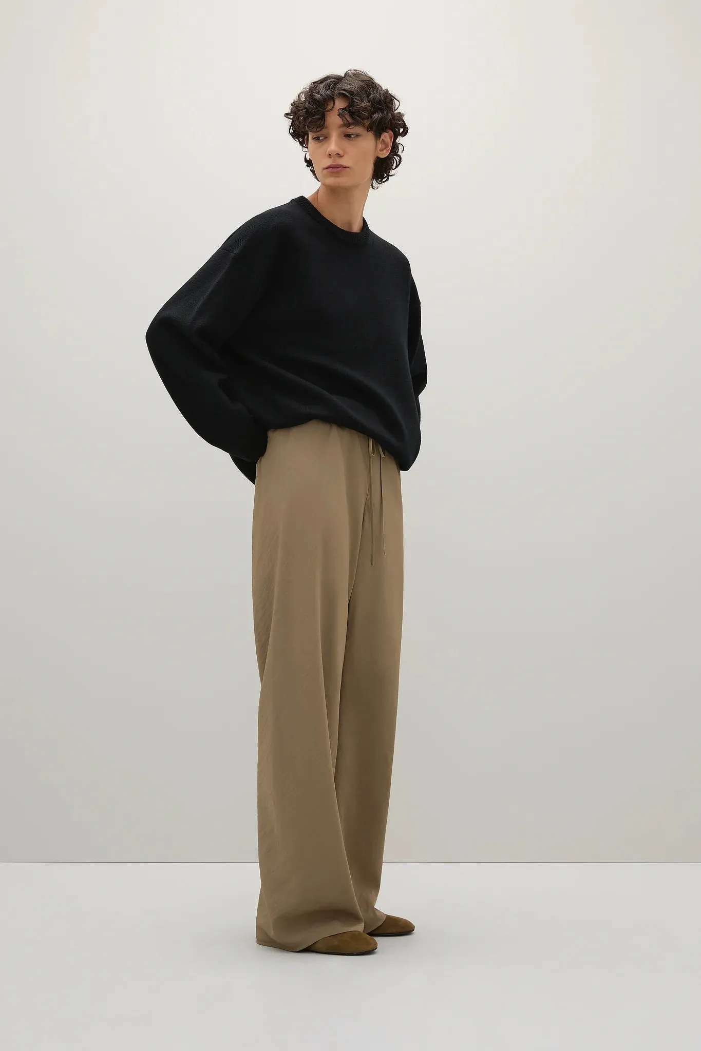 A Emery Reid Crew Knit in Black