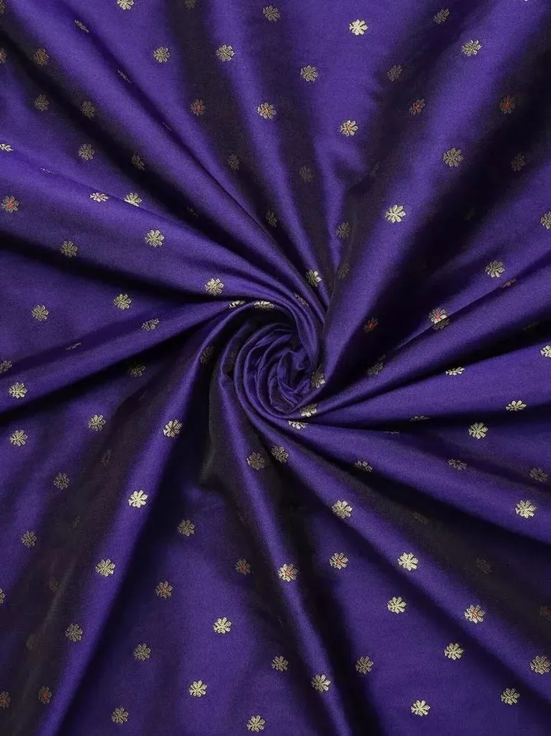 Beautiful Pure Soft Banarasi Lichi Silk Saree With Blouse