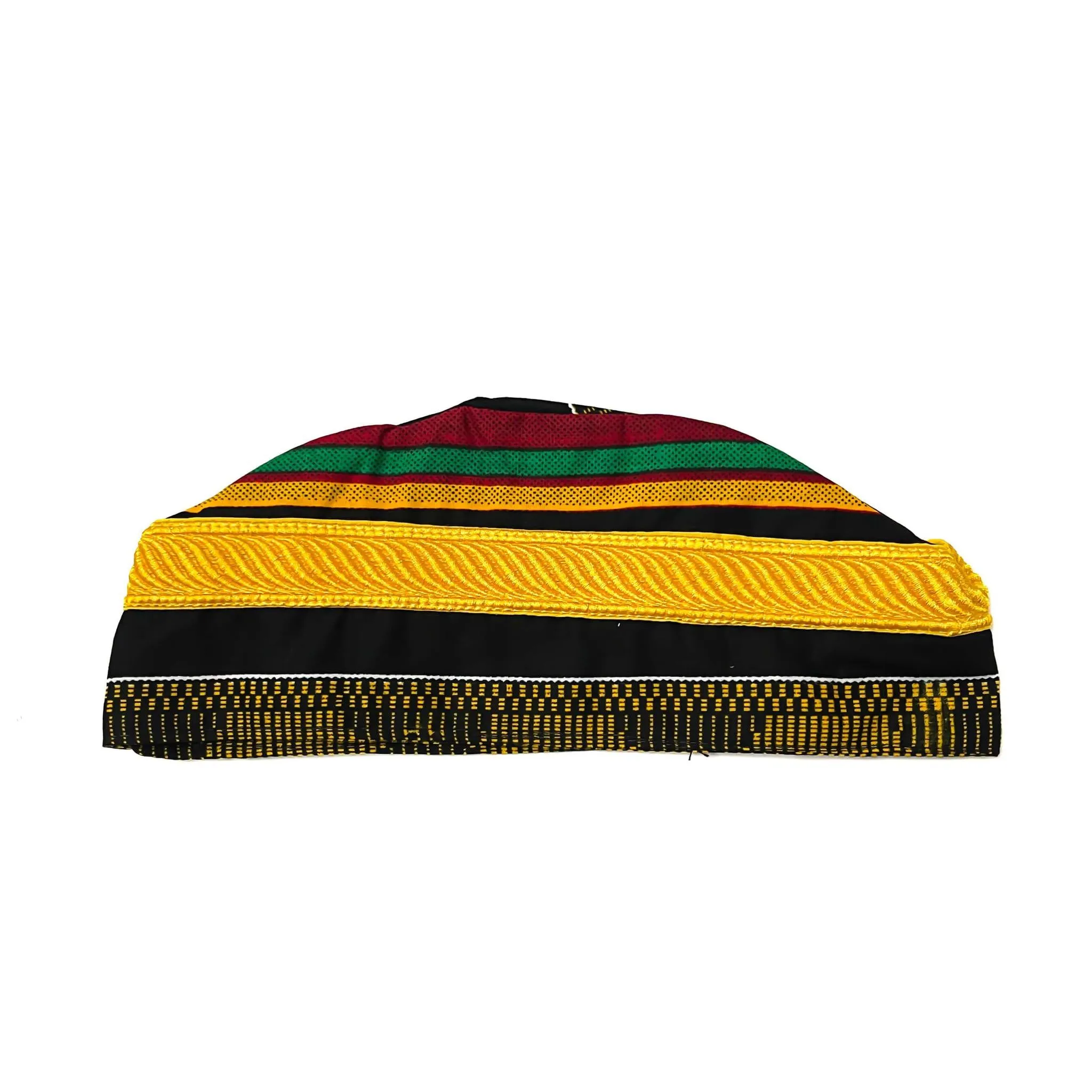 Black Embroidered Kente Set