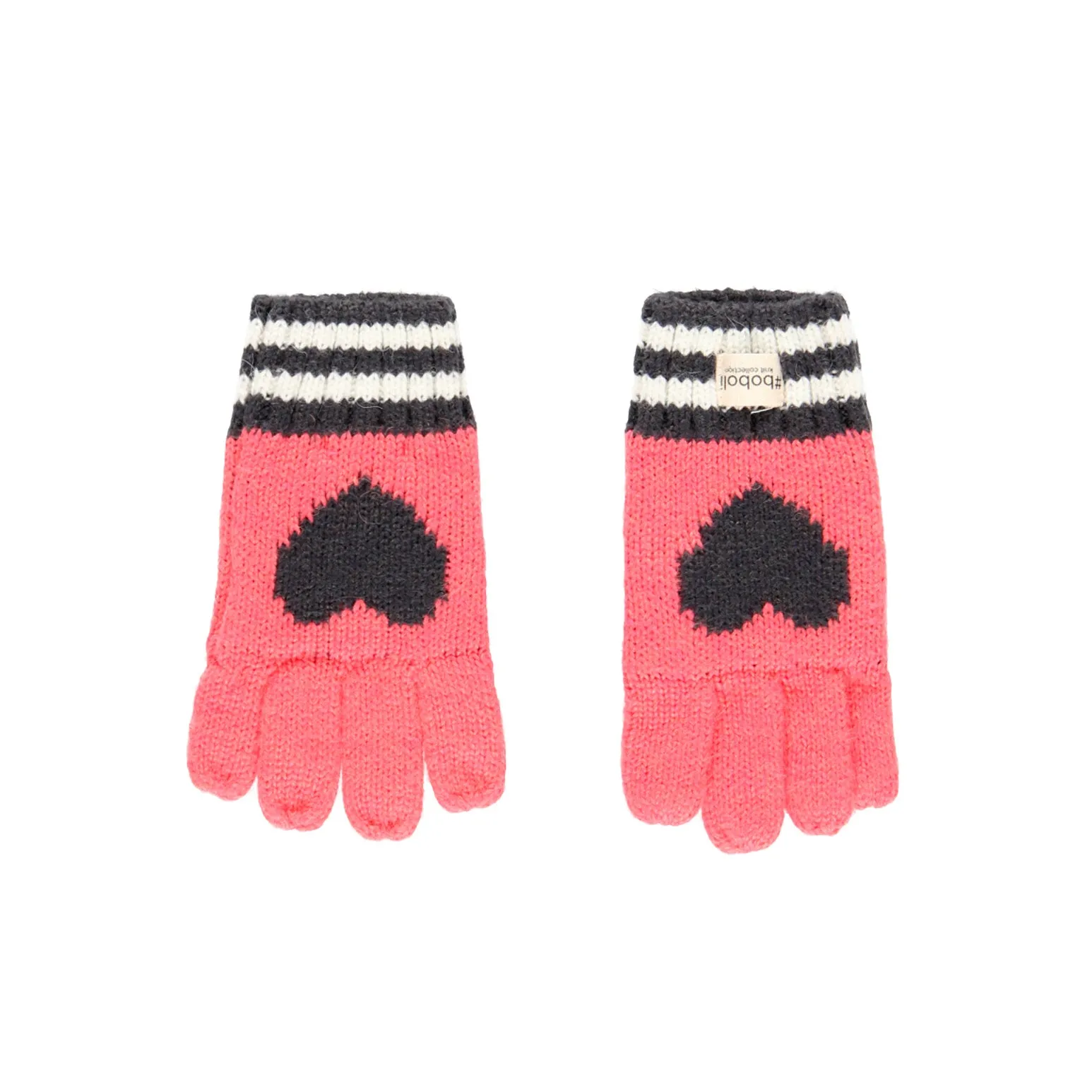 BOBOLI Heart Knit Gloves