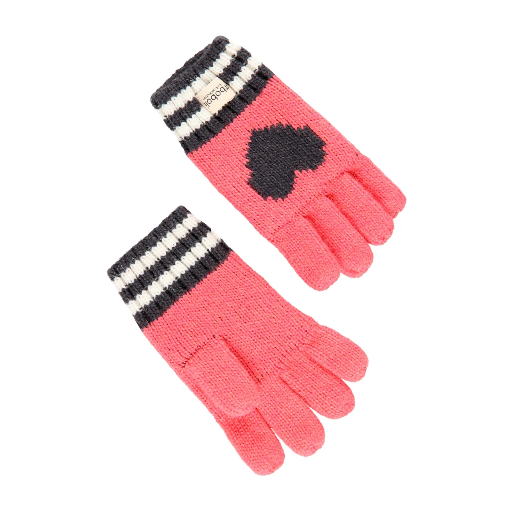 BOBOLI Heart Knit Gloves