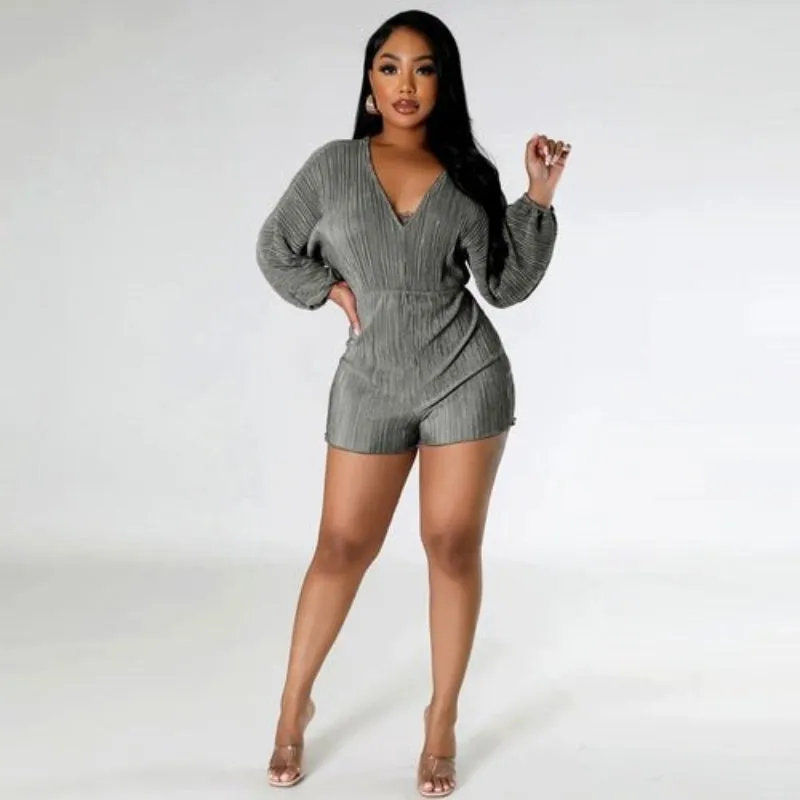Chic Spring Jumpsuit for Women  Long Sleeve One-Piece Outfit