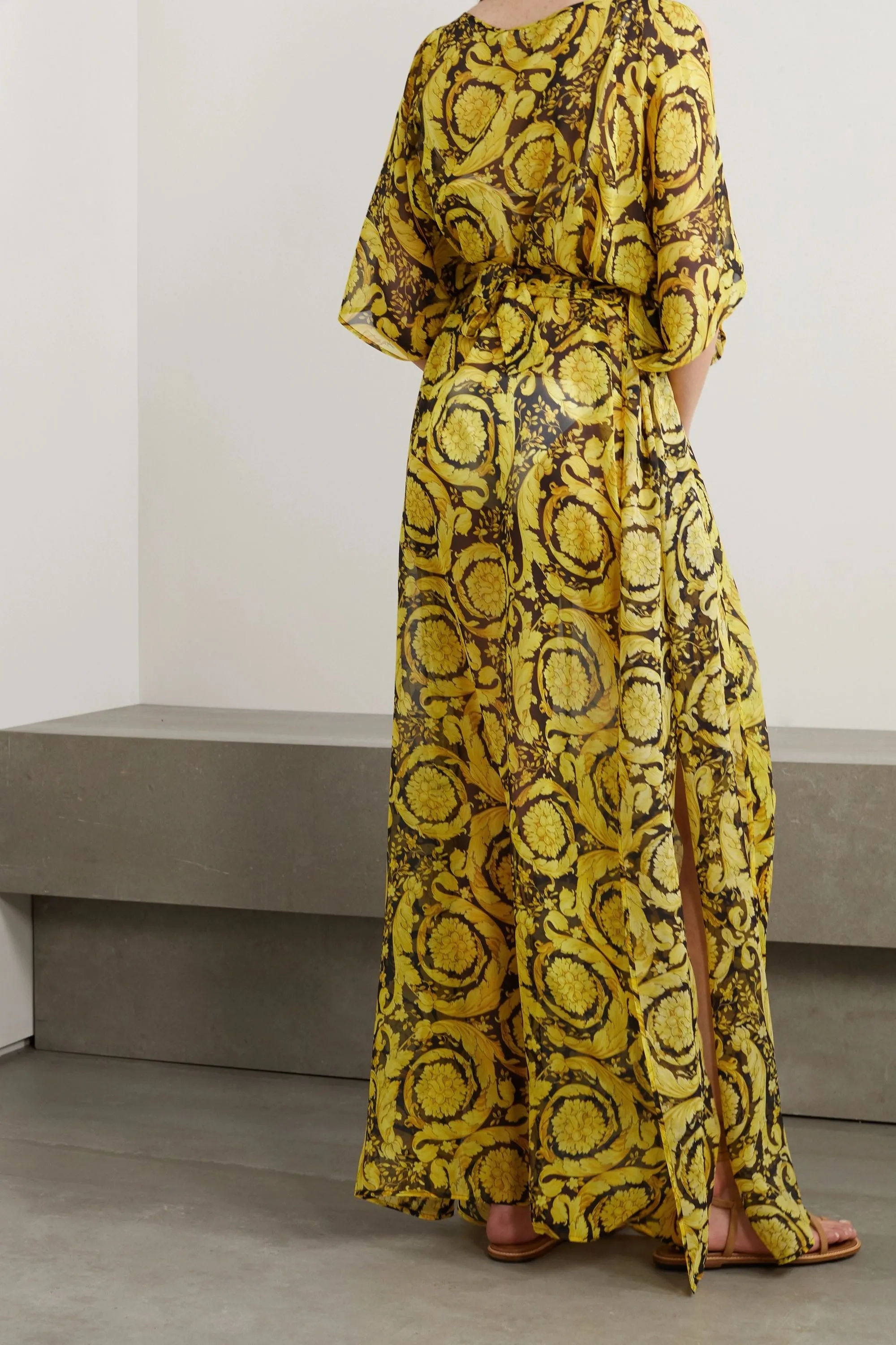Elegant Georgette Kaftan, Lightweight Flowing Dress Caftan For Women's