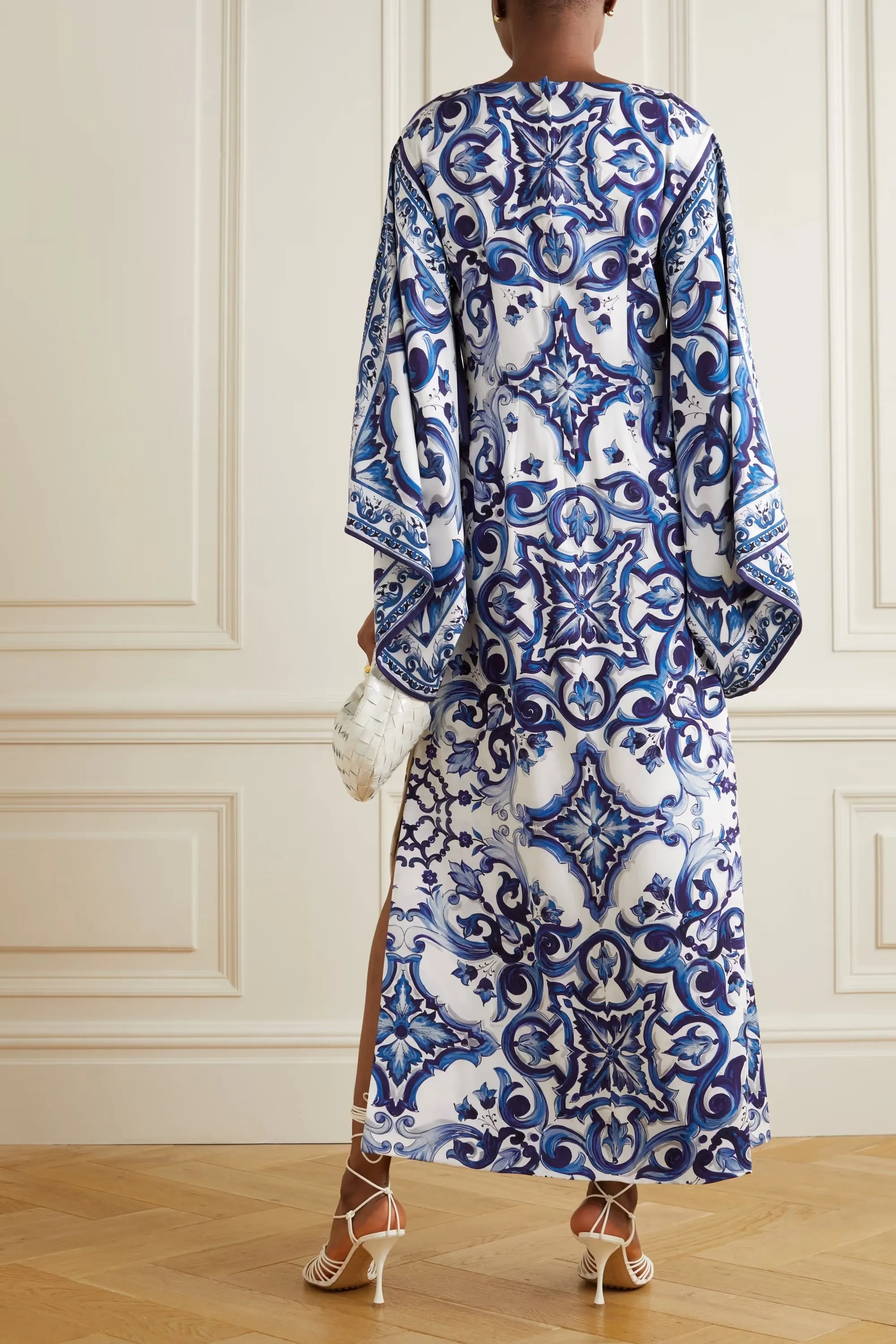 Elegant Organza Silk Kaftan, Soft, Lightweight Caftan For Women's