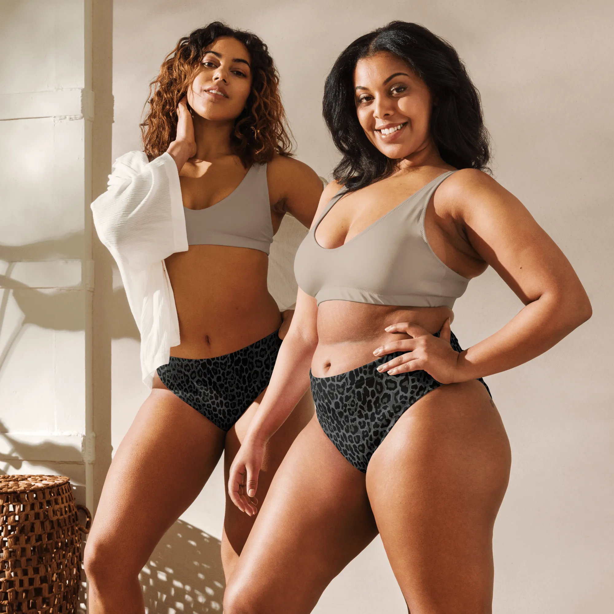Goth Kitty High-Waisted Sport Bikini Bottom