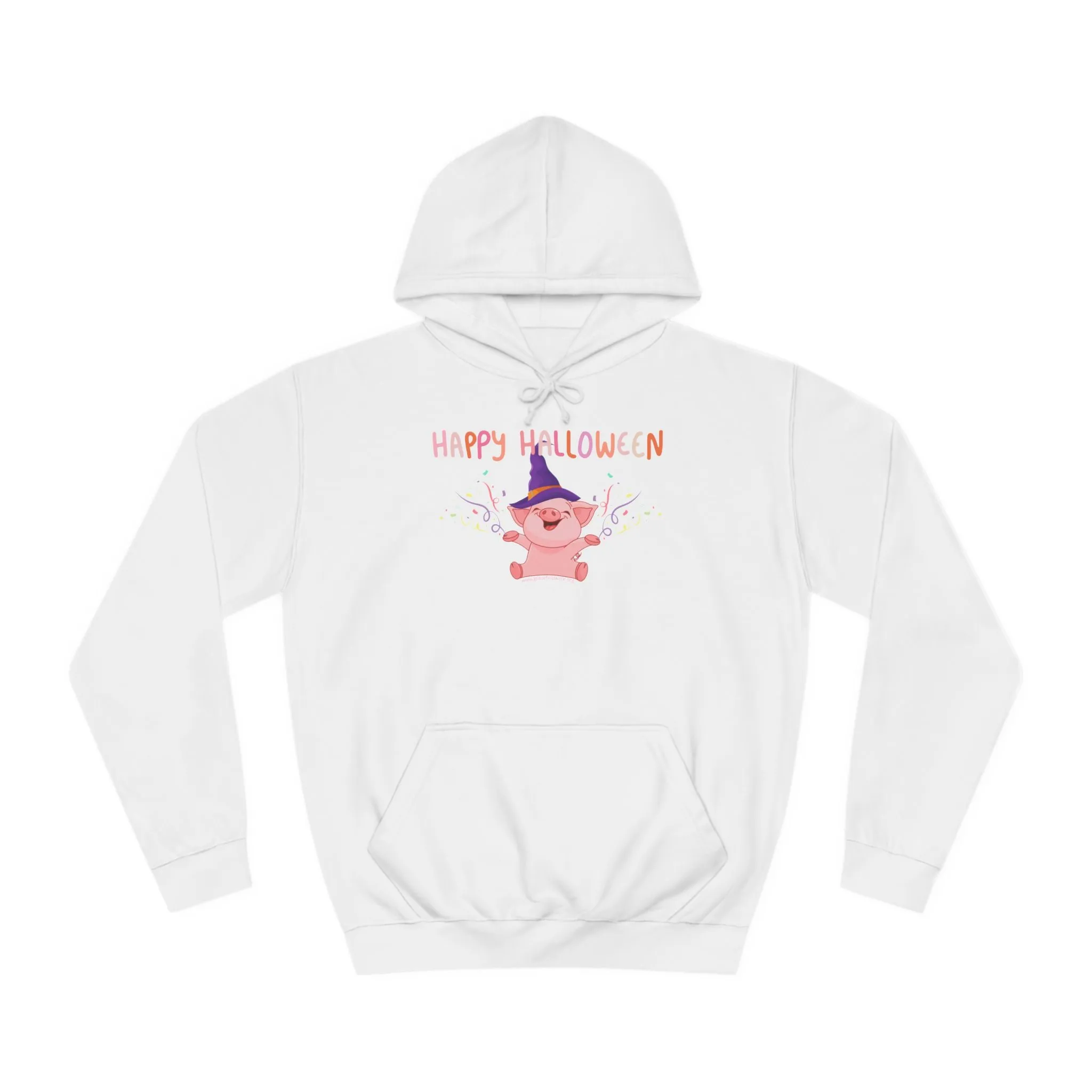 Happy Halloween Pig - Unisex College Hoodie