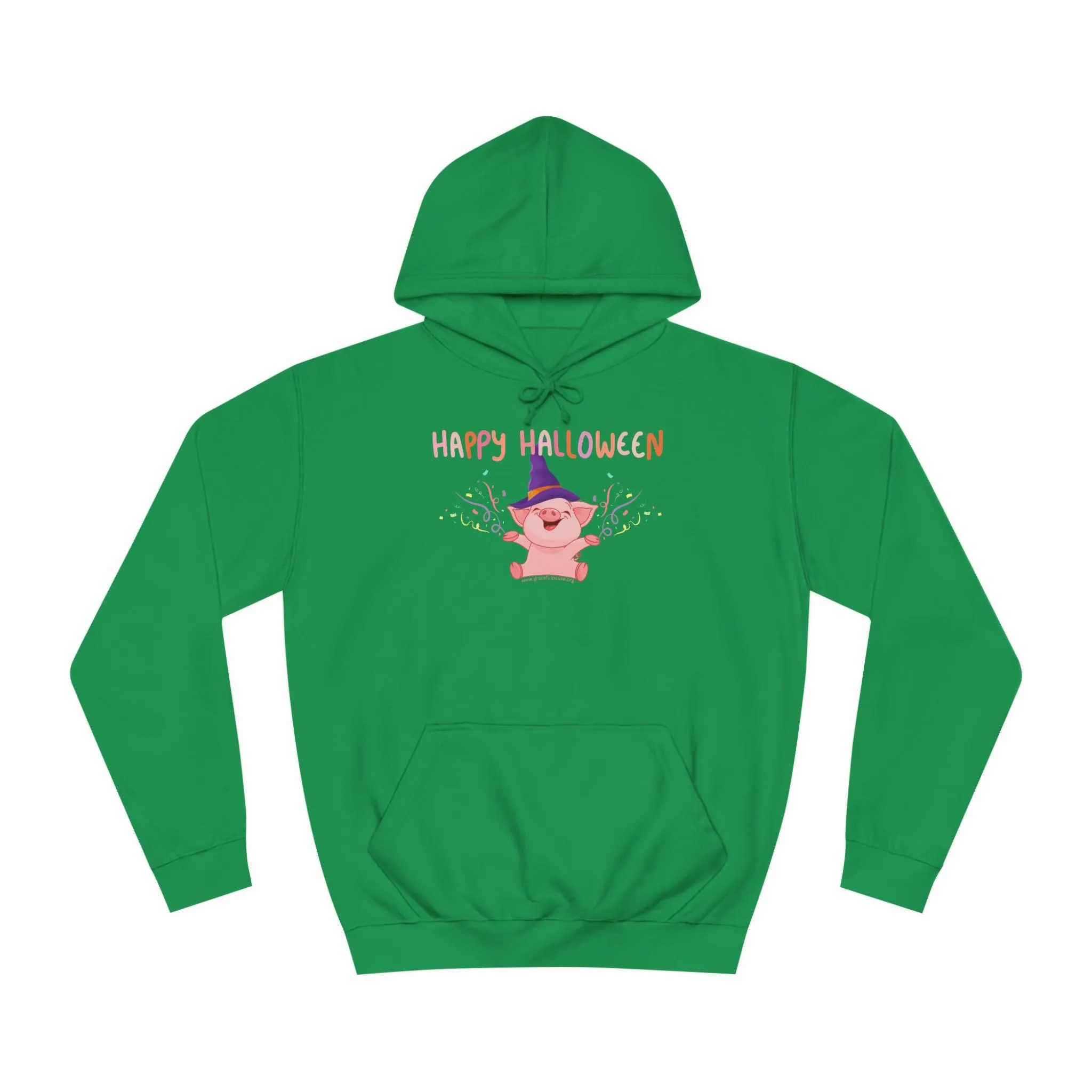 Happy Halloween Pig - Unisex College Hoodie
