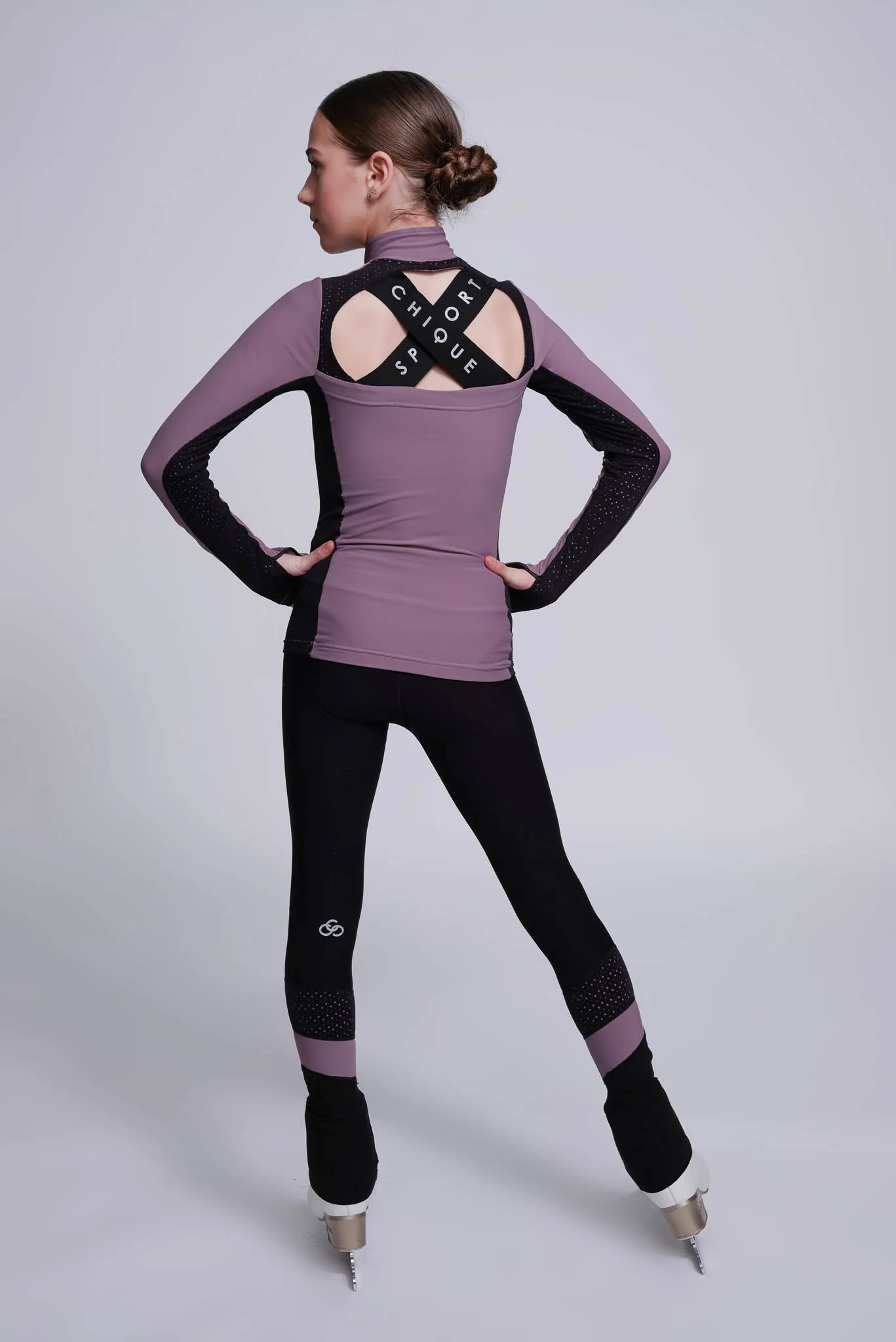 Inspire Half-Zip Top in Mink