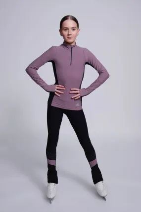 Inspire Half-Zip Top in Mink
