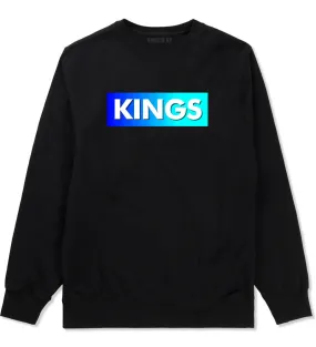 Kings Blue Gradient Boys Kids Crewneck Sweatshirt
