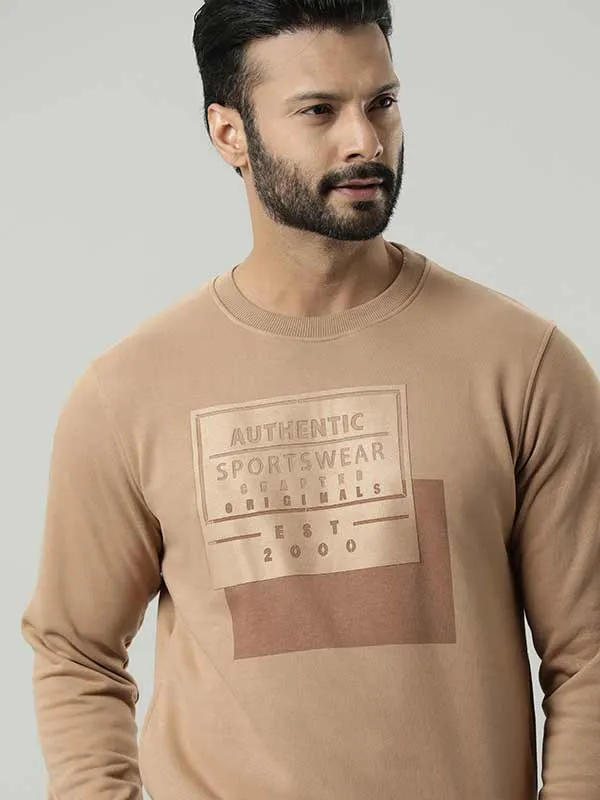 Men Full Sleeve Graphic Crew Neck Sweatshirt