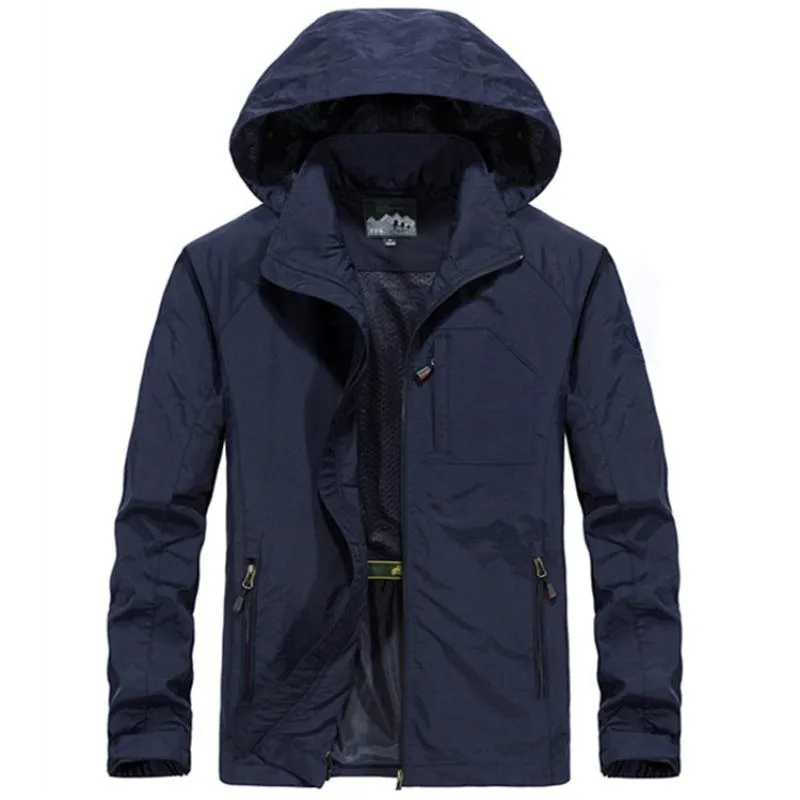 Men's Autumn Casual Waterproof Hooded Windbreaker