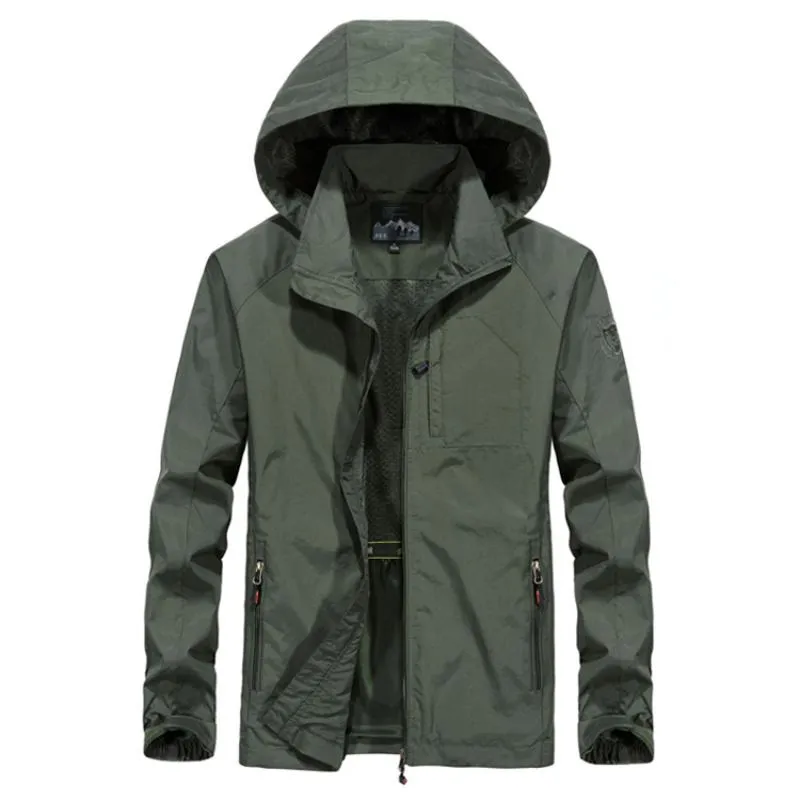 Men's Autumn Casual Waterproof Hooded Windbreaker