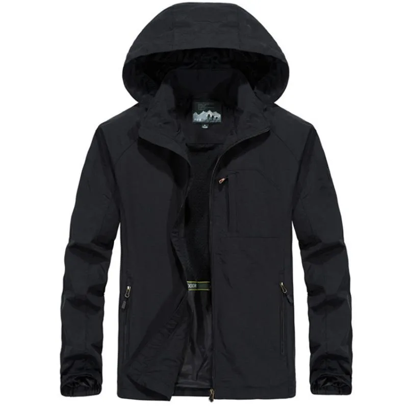 Men's Autumn Casual Waterproof Hooded Windbreaker