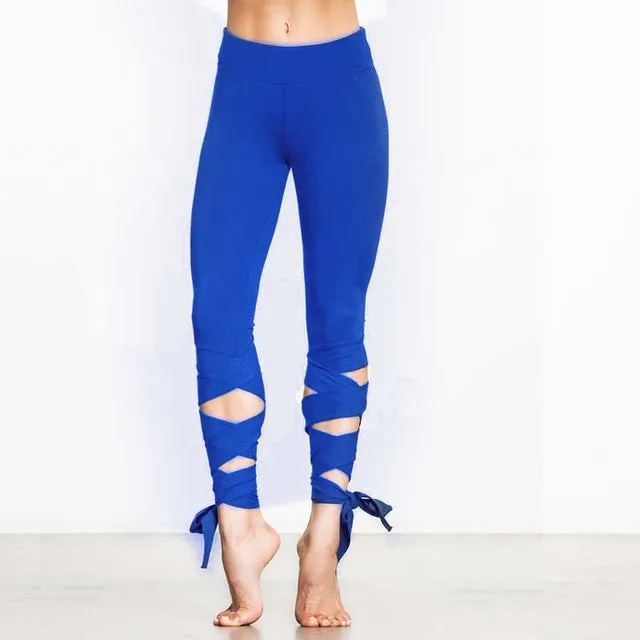Sport Leggings Bandage Cross