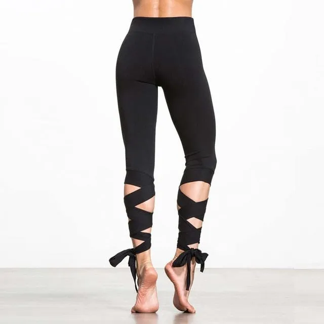 Sport Leggings Bandage Cross