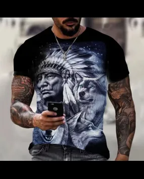 Wolf Animal T-shirt For Men 58741