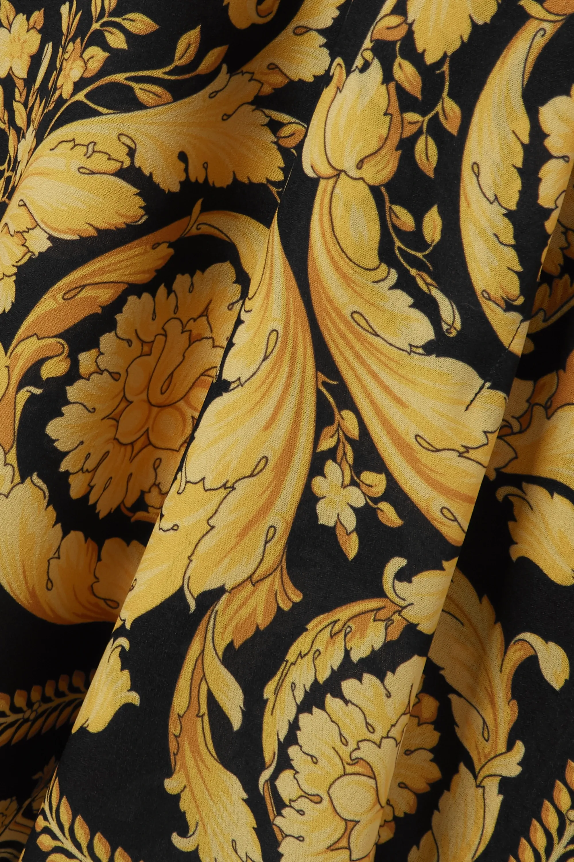 Women's French Moss Printed Occasion Wear Short Kaftan