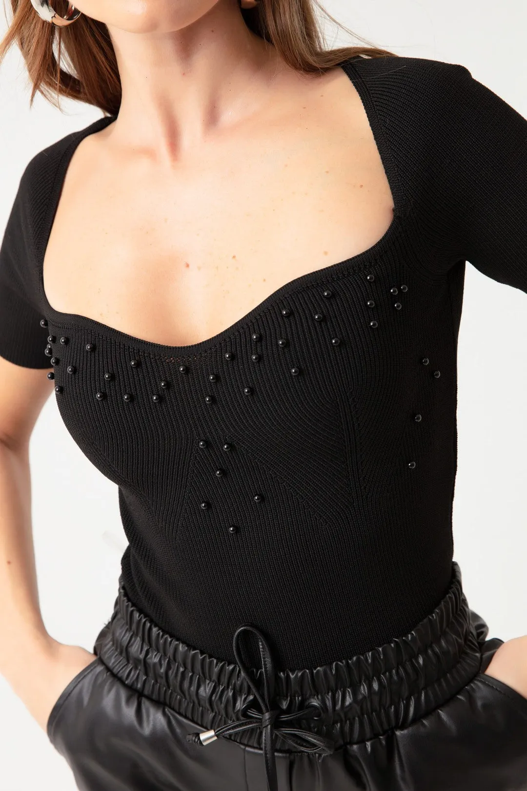 Women'S Heart Yola Stone Short Sold Kntty Sweater