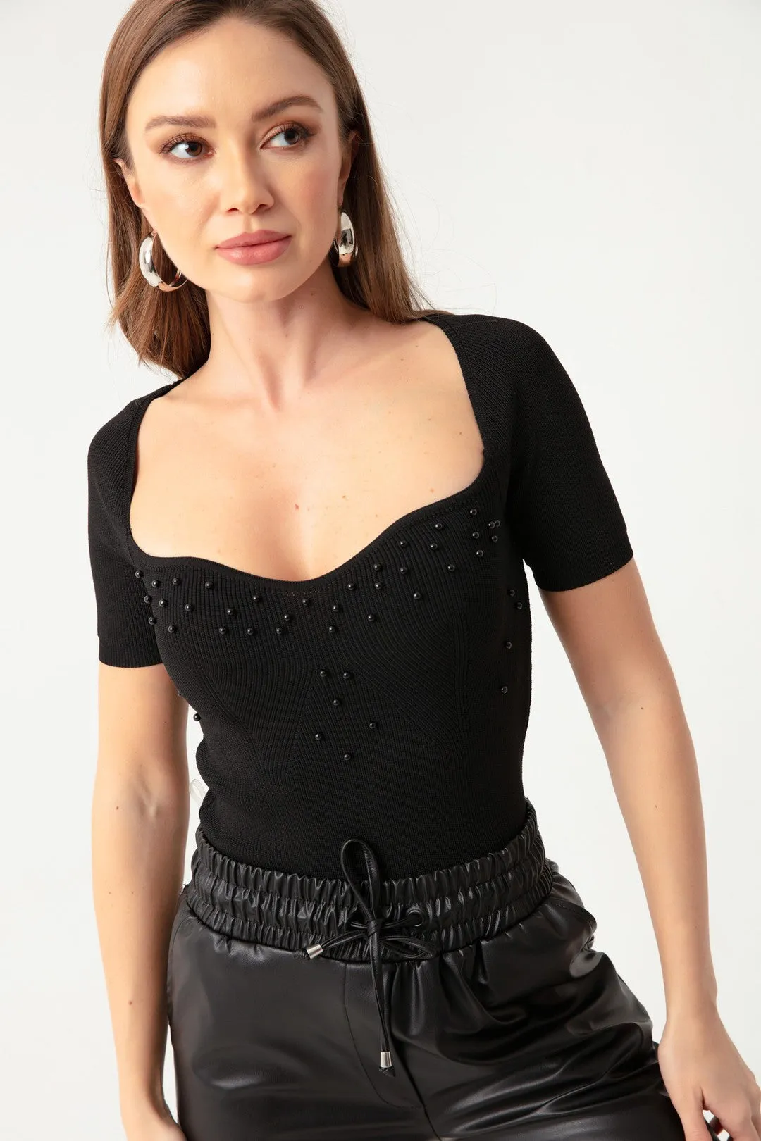 Women'S Heart Yola Stone Short Sold Kntty Sweater