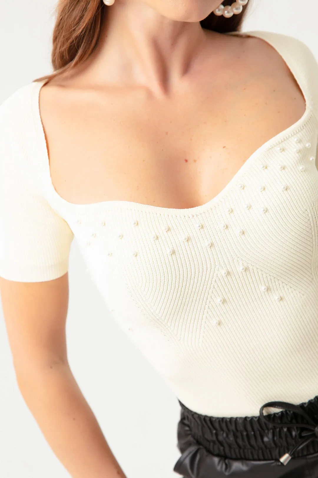 Women'S Heart Yola Stone Short Sold Kntty Sweater